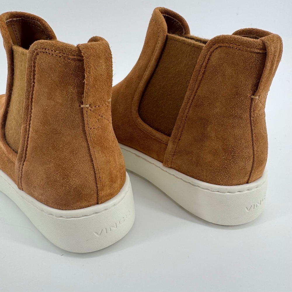 Vince Women's Warren Suede High Top Slip On Boot Brown Water Repellent Size‎ 6.5 - Picture 2 of 6